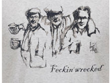 Load image into Gallery viewer, Feckin Wrecked - Heather White - Unisex Longsleeve Tees