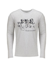 Load image into Gallery viewer, Feckin Wrecked - Heather White - Unisex Longsleeve Tees