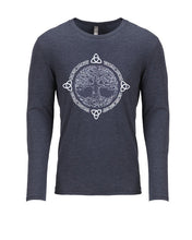 Load image into Gallery viewer, Tree of Life Vintage Navy Unisex Longsleeve Tees