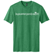 Load image into Gallery viewer, JaysusMaryJoseph_Heathered Kelly  Green_Men's T-Shirt
