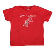 Load image into Gallery viewer, Born to Bagpipe Red Toddler Tee