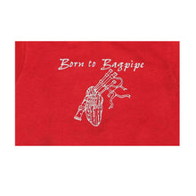 Load image into Gallery viewer, Born to Bagpipe Red Toddler Tee