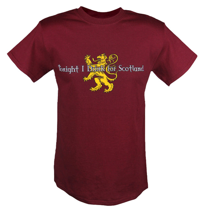 Drink for Scotland Maroon T-Shirt