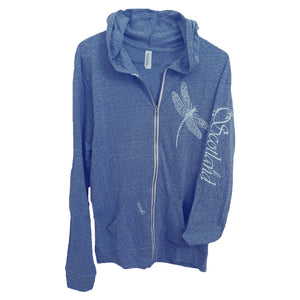 Dragonfly Royal Triblend Women's Hoodie