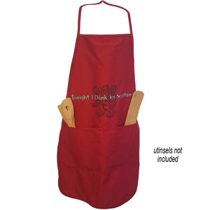 Drink For Scotland Apron Red