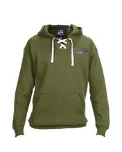 Load image into Gallery viewer, Peace Knot - Military Green Sport Lace Hoodie