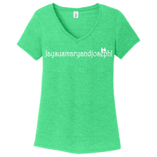 Load image into Gallery viewer, Jaysus Mary &amp; Joe Green Frost Women's T-Shirt