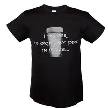 Load image into Gallery viewer, Peace Pint Black T-shirt