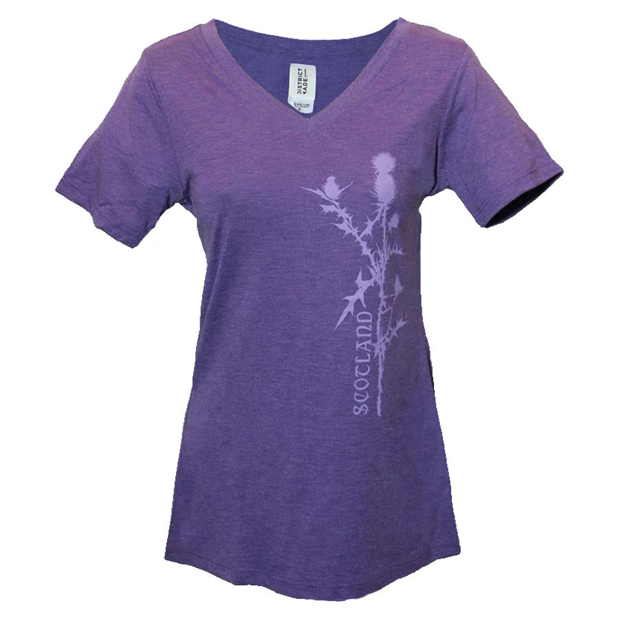 Scotish Thistle Purple Triblend Women's T-Shirt