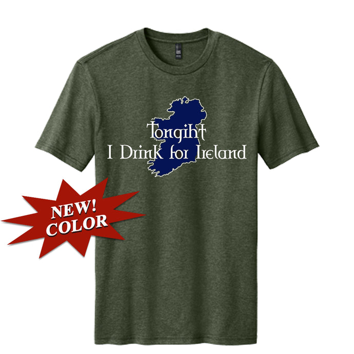 Drink for Ireland Heather Forest Green T-Shirt