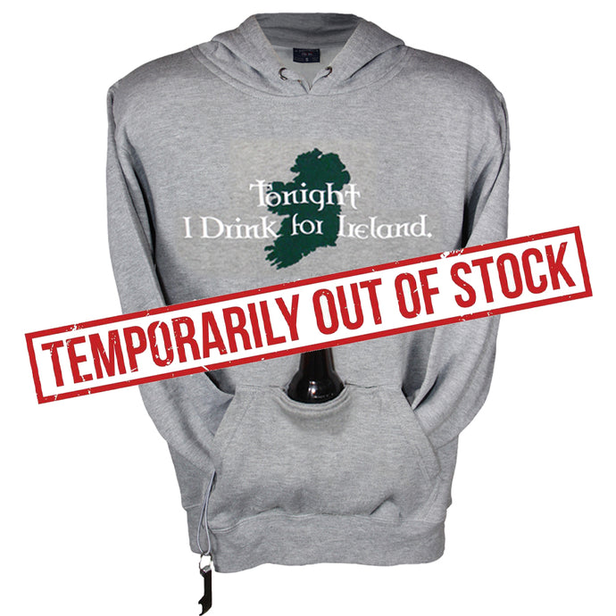 Drink for Ireland Gray Tailgate Hoodie