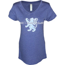 Load image into Gallery viewer, Drink for Scotland Royal Frost Women&#39;s Perfect Tri V-Neck Tee