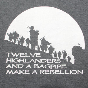 Bagpipe Rebellion Gray T-Shirt