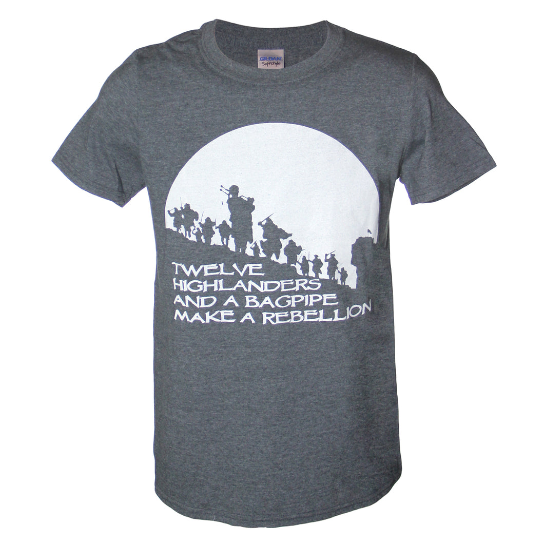 Bagpipe Rebellion Gray T-Shirt
