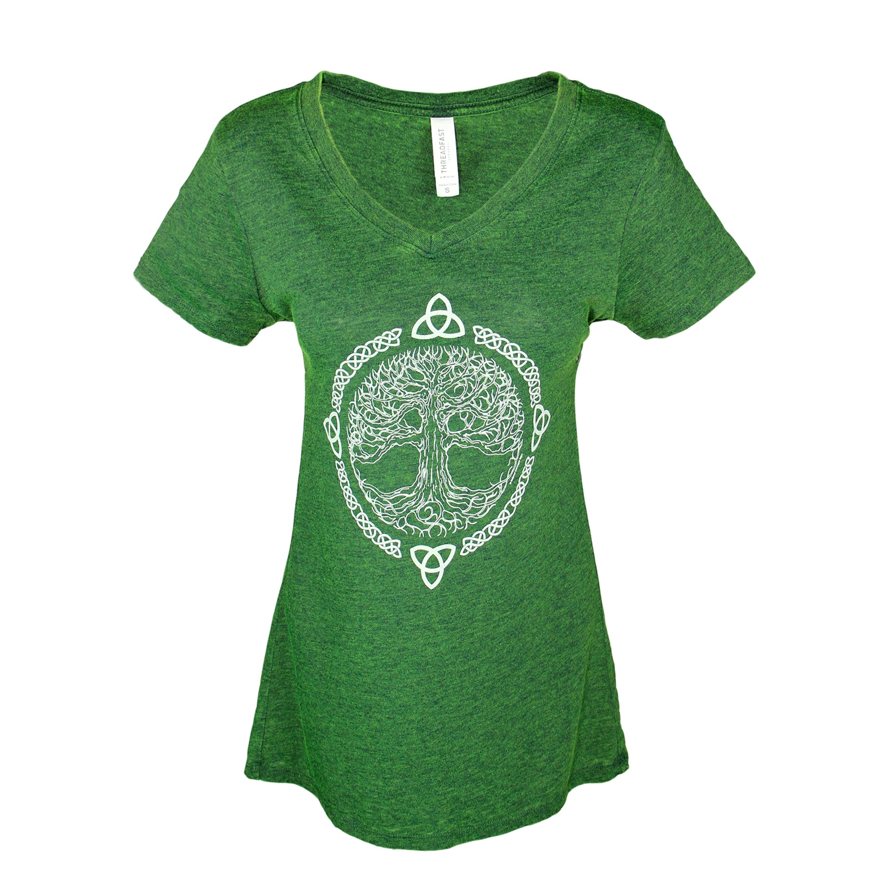 Grund pålidelighed Odds Tree of Life Green Women's T-Shirt - Celtic Attitudes