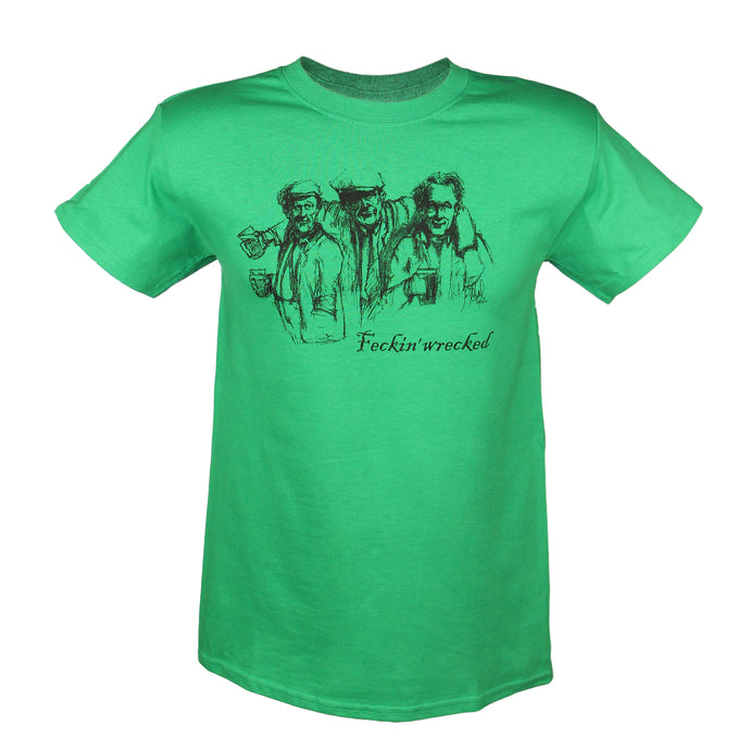 Feckin' Wrecked Green T-Shirt